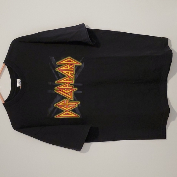 DEF LEPPARD concert graphic tee 2007 tour XL black short sleeve dates cities - Picture 2 of 9